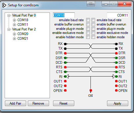 Com0com instructions